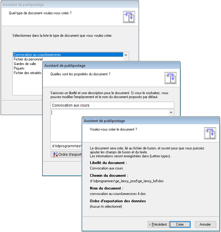 Mail template management